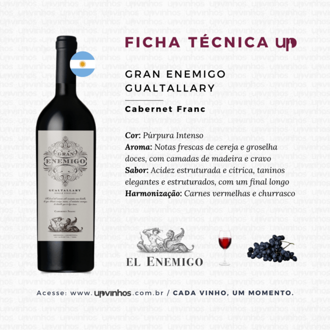 Gran Enemigo Gualtallary Cabernet Franc Ml Upvinhos